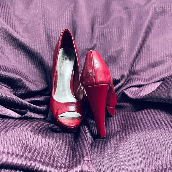 ➡️ !BOGO! ⬅️ CITY STREETS Open Toe Platform & Chunky Heel/ Used - Picture 5 of 9